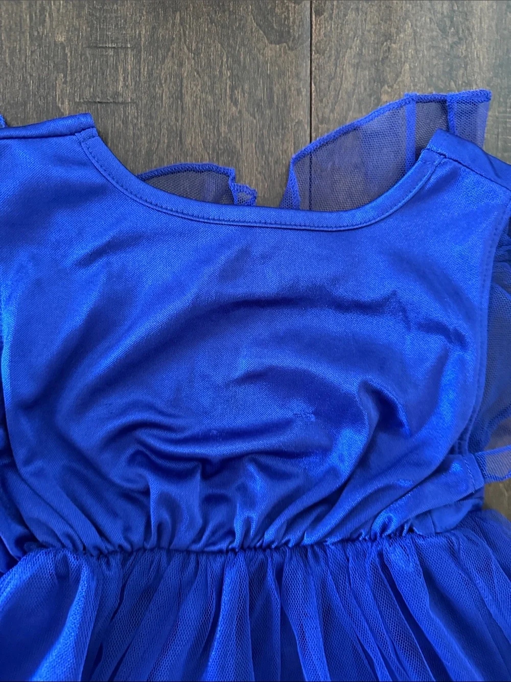 Disney Frozen Royal Blue Elsa & Anna Tulle Princess Costume Nightgown! Size 4/5 - Picture 8 of 9